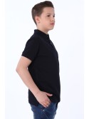 Tricou polo cu ecuson, bleumarin NDZ8590 - Magazin online - Boutique